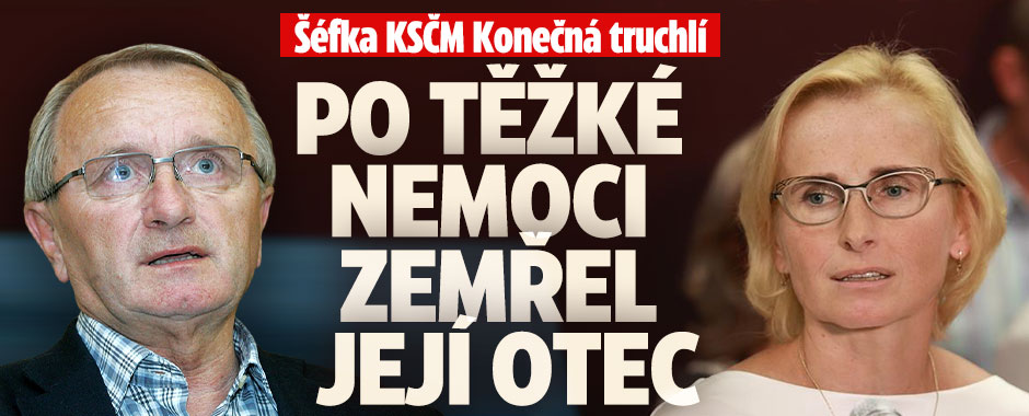 Banner ke žhavému tématu: Smutek šéfky komunistů Konečné: Zemřel ...