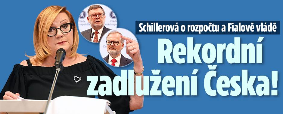 Banner ke žhavému tématu: Schillerová: Rekordní zadlužení Česka ...
