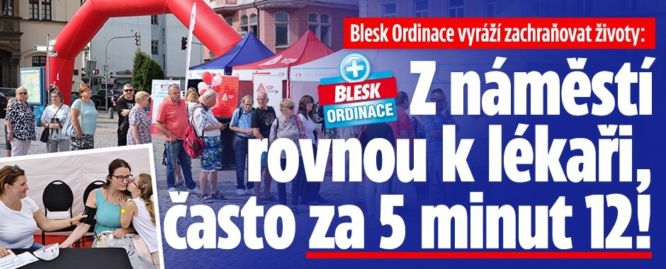 Banner ke žhavému tématu: Blesk Ordinace vyráží zachraňovat ...