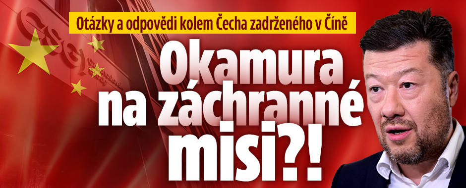 Banner ke žhavému tématu: Čech zadržený v Číně: Okamura na ...