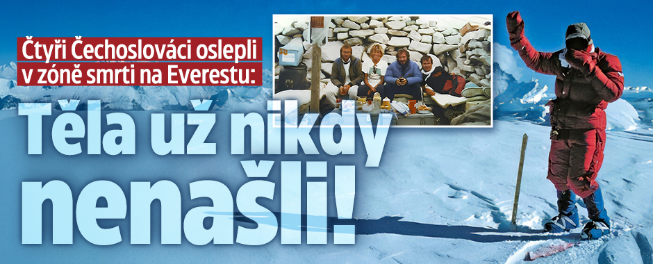 Banner ke žhavému tématu: Čechoslováci oslepli na Everestu: Těla ...