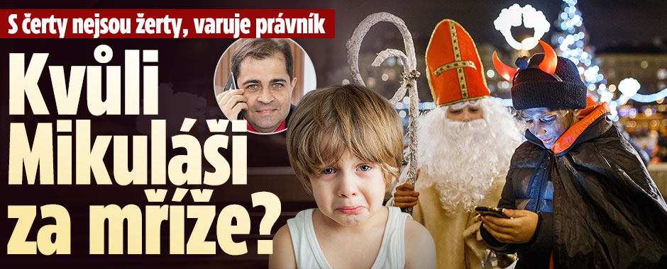 Banner ke žhavému tématu: Právník varuje: Kdy vás Mikuláš dostane ...