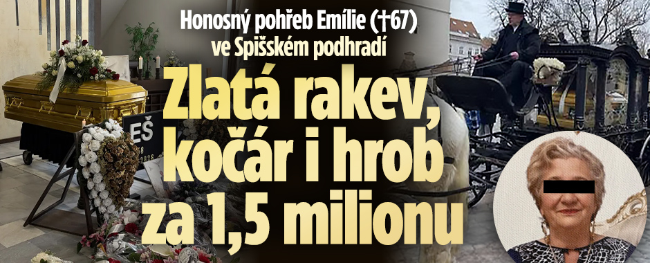 Banner ke žhavému tématu: Zlatá rakev a hrob za 1,5 milionu: ...
