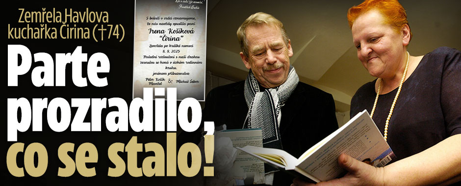 Zemřela kuchařka Čirina (†75): Parte prozradilo, co se stalo