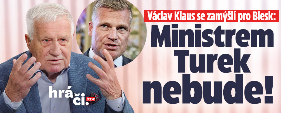 Banner ke žhavému tématu: Václav Klaus v Hráčích: Turek ...