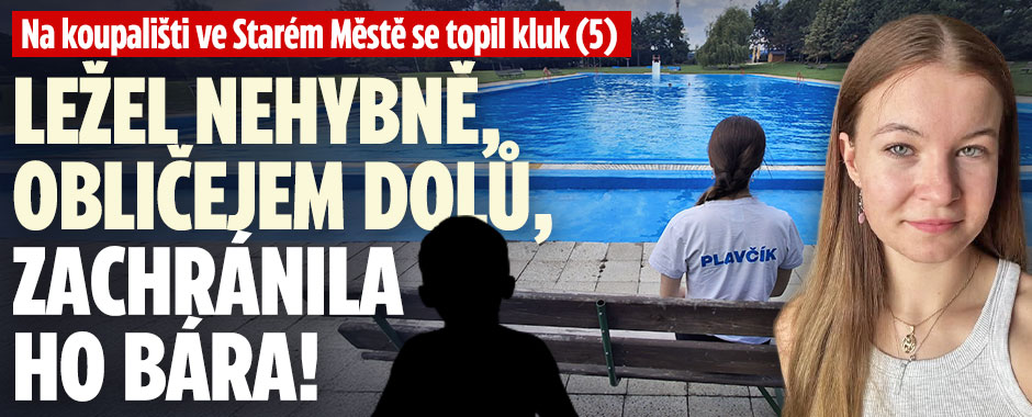 Chlapec se topil v bazénu: Bára ho zachránila a oživila