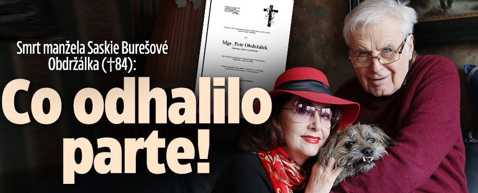 Banner ke žhavému tématu: Smrt manžela Saskie Burešové Obdržálka: ...
