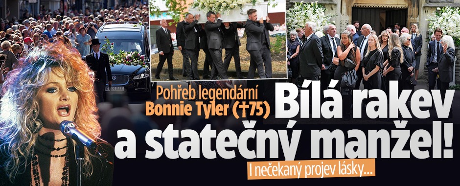 Banner ke žhavému tématu: Pohřeb legendární Bonnie Tyler (†75): ...