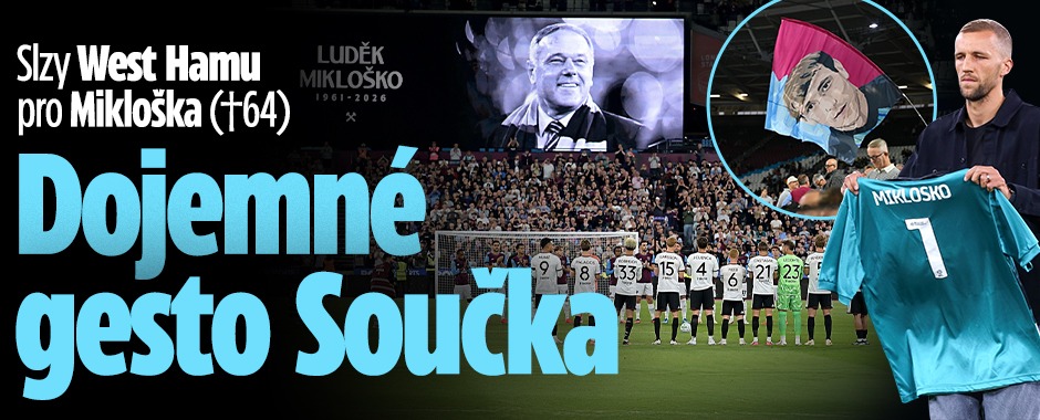 Banner ke žhavému tématu: Slzy West Hamu pro Mikloška (†64): ...