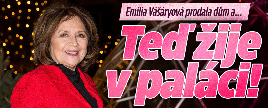 Banner ke žhavému tématu: Emília Vášáryová prodala dům a... Teď ...