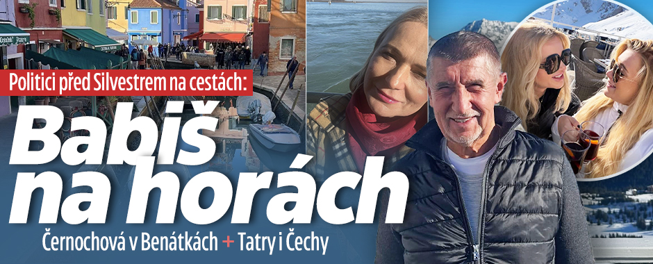Banner ke žhavému tématu: Konec roku politiků: Babiš na horách, ...