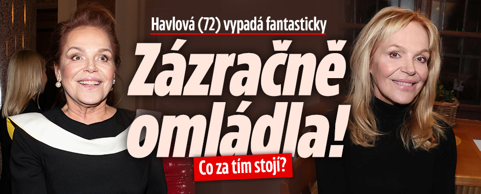 Banner ke žhavému tématu: Havlová (72) zázračně omládla! Co za ...