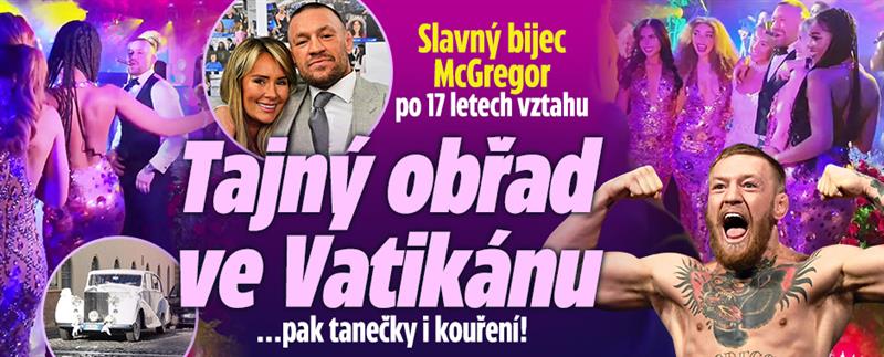 Banner ke žhavému tématu: Slavný bijec McGregor: Tajný obřad ve ...