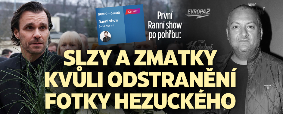 Banner ke žhavému tématu: První Ranní show po pohřbu: Slzy kvůli ...