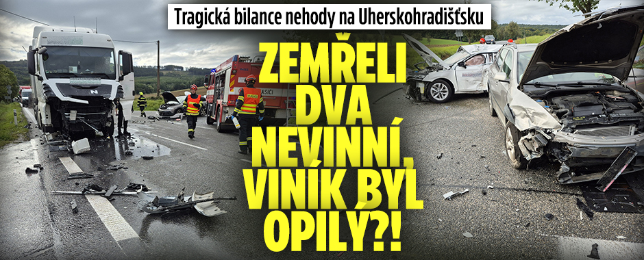 Banner ke žhavému tématu: Po nehodě zemřeli dva nevinní, viník ...