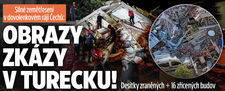 Turecko zasáhlo silné zemětřesení. Zřítily se budovy!