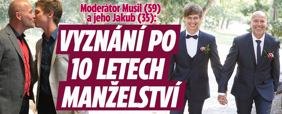 Banner ke žhavému tématu: Moderátor Musil (59) a jeho Jakub (35): ...
