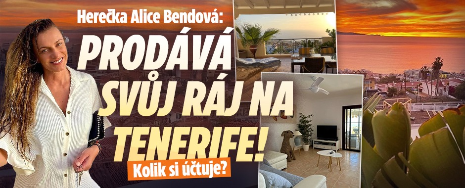 Banner ke žhavému tématu: Bendová prodává svůj ráj na Tenerife! ...