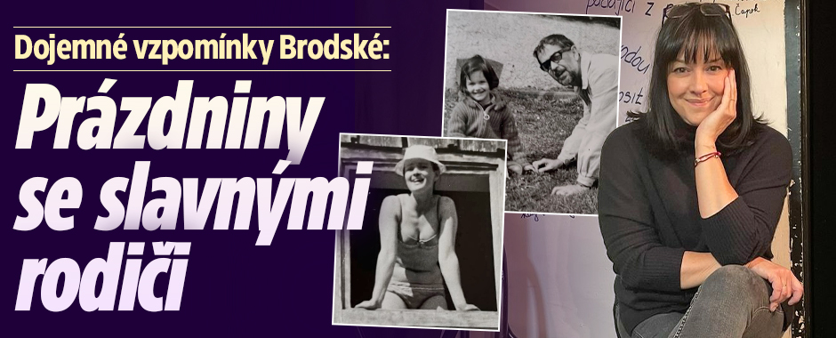 Banner ke žhavému tématu: Brodská ukázala staré fotky z rodinného ...