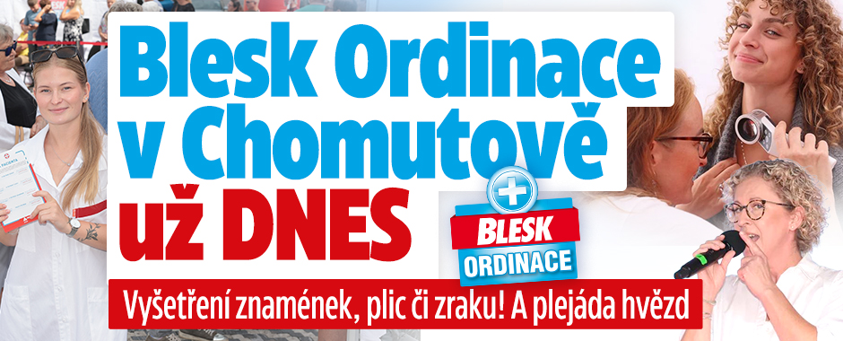 Banner ke žhavému tématu: Blesk Ordinace v Chomutově už DNES
