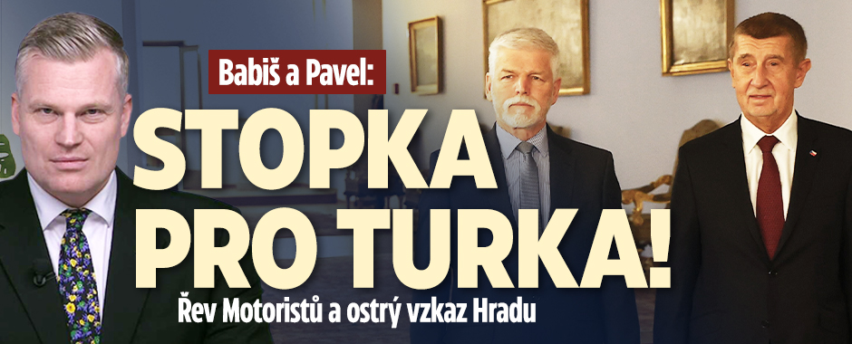 Banner ke žhavému tématu: Babiš u Pavla: Turek ve vládě nebude!