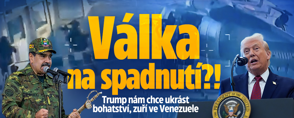 Banner ke žhavému tématu: Válka na spadnutí: Trump chystá projev ...