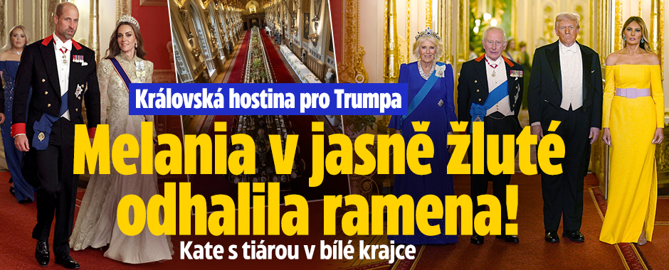 Banner ke žhavému tématu: Královská hostina pro Trumpa: Melania ...
