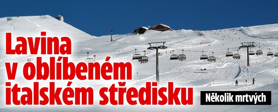 Banner ke žhavému tématu: Lavina v oblíbeném italském středisku: ...