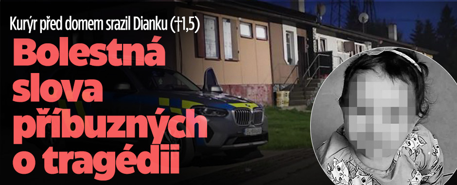 Kurýr srazil a zabil Dianku (†1,5): Slova o tragédii