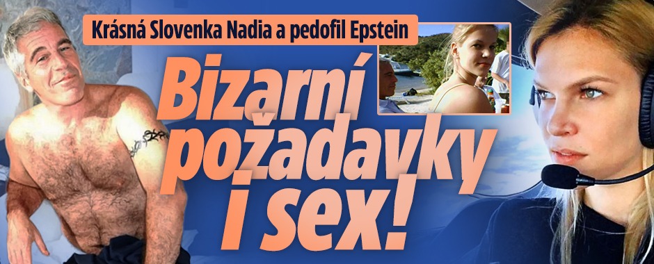 Banner ke žhavému tématu: Slovenka Nadia a pedofil Epstein: ...