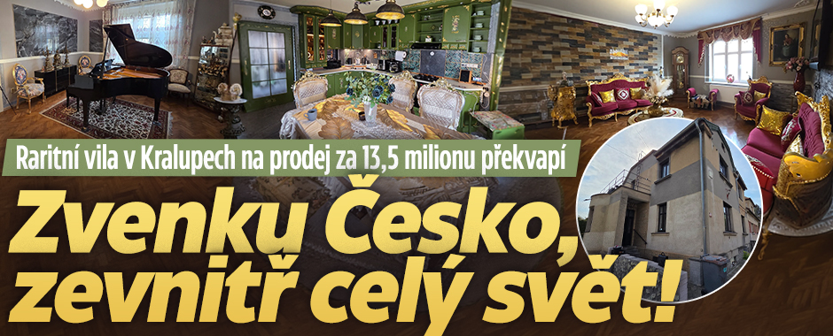 Banner ke žhavému tématu: Raritní vila v Kralupech na prodej za ...