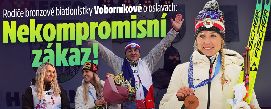 Banner ke žhavému tématu: Rodiče bronzové biatlonistky ...