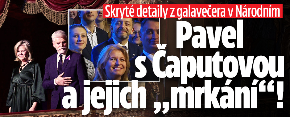 Banner ke žhavému tématu: Galavačer v Národním: Pavel s Čaputovou ...