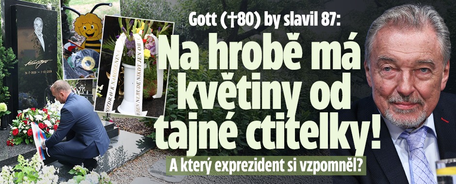 Banner ke žhavému tématu: Gott (†80) by slavil 87: Na hrobě ...