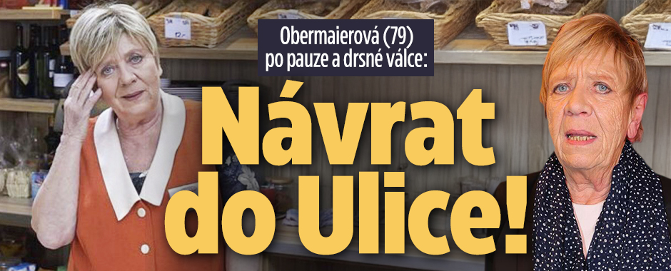 Banner ke žhavému tématu: Obermaierová (79) po pauze a drsné ...