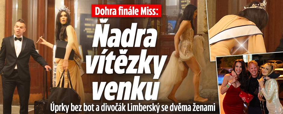 Banner ke žhavému tématu: Dohra finále Miss: Ňadra vítězky venku ...