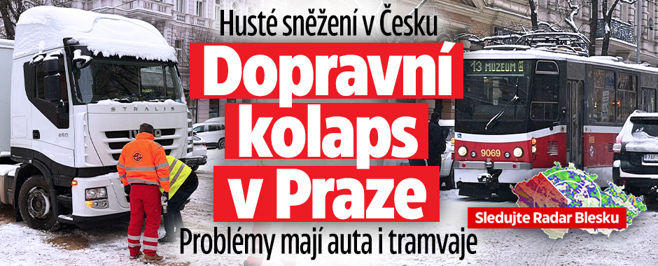 Banner ke žhavému tématu: ONLINE: Husté sněžení v Česku. Sledujte ...