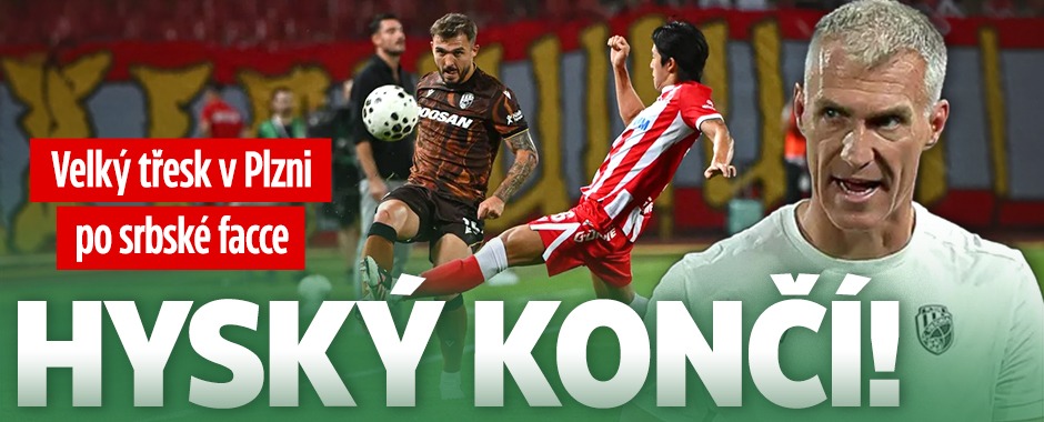 Banner ke žhavému tématu: Velký třesk v Plzni po srbské facce: ...