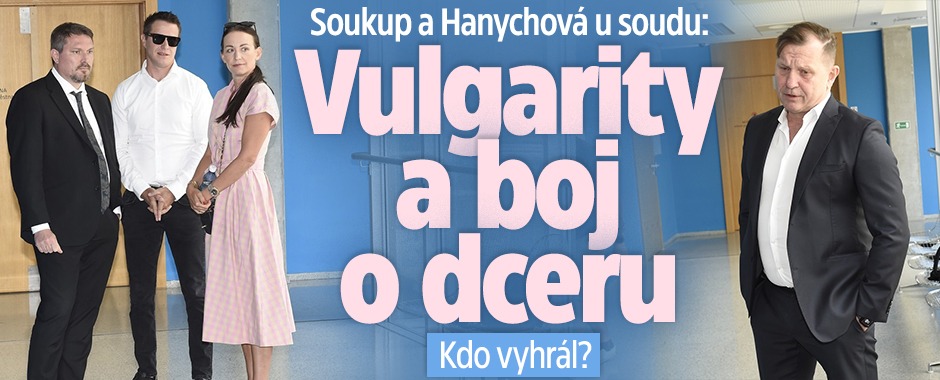 Banner ke žhavému tématu: Soukup a Hanychová u soudu: Vulgarity a ...