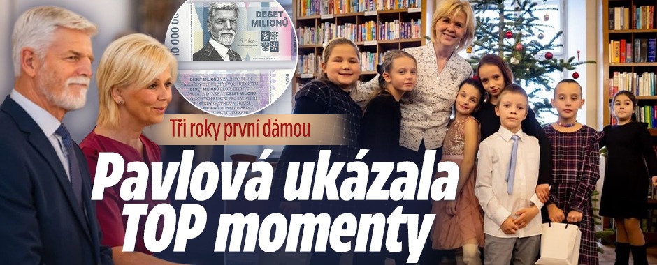 Banner ke žhavému tématu: Tři roky první dámou: Pavlová ukázala ...
