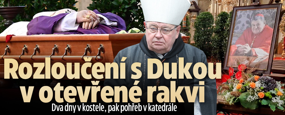 Banner ke žhavému tématu: Loučení s kardinálem Dukou (†82): Jeho ...