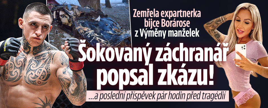 Banner ke žhavému tématu: Smrt expartnerky bijce Borárose: ...