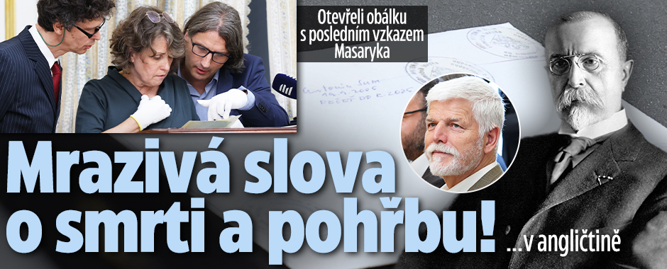Banner ke žhavému tématu: Otevřeli Masarykův dopis: Mrazivá slova ...