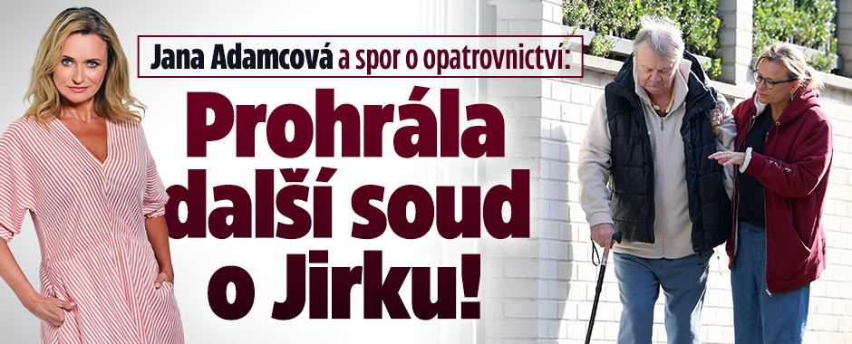 Banner ke žhavému tématu: Jana Adamcová a spor o opatrovnictví: ...