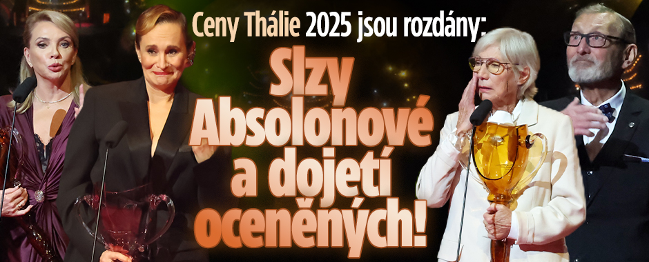 Banner ke žhavému tématu: Ceny Thálie 2025 jsou rozdány: Slzy ...