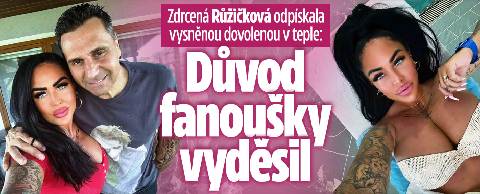 Banner ke žhavému tématu: Růžičková odpískala dovolenou v teple: ...