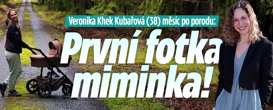 Banner ke žhavému tématu: Veronika Khek Kubařová měsíc po porodu: ...