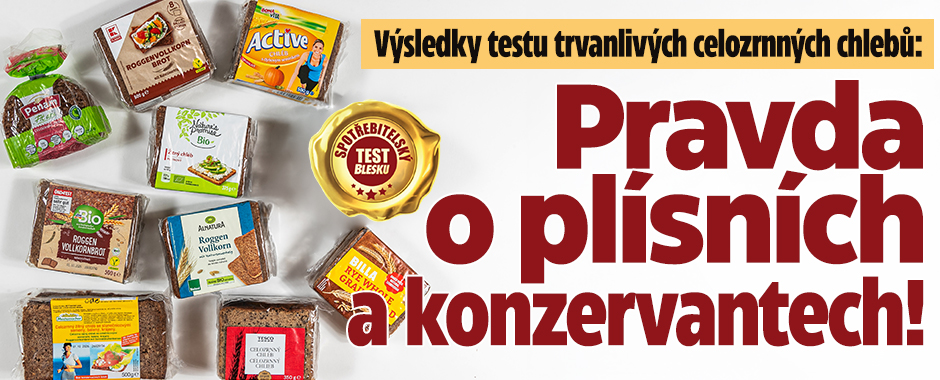 Banner ke žhavému tématu: Výsledky testu celozrnných chlebů: ...