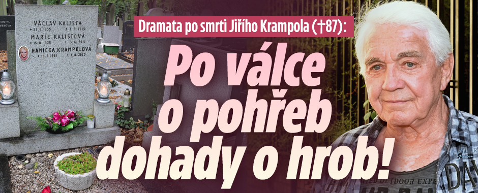 Drama po smrti Krampola (†87):Po válce o pohřeb dohady o hrob