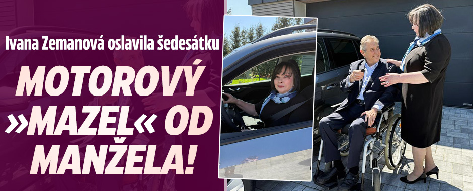 Dar pro Ivanv Zemanovou k 60: Motorový »mazel« od manžela!